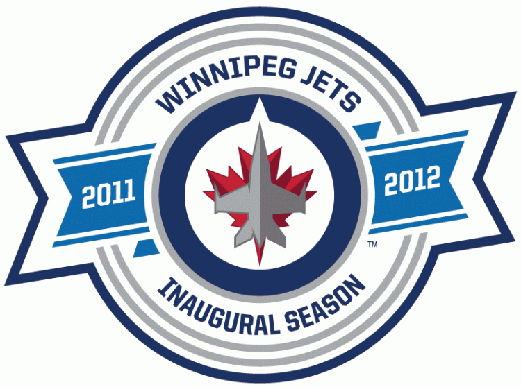 Winnipeg Jets 2012 Anniversary Logo iron on transfers for clothing